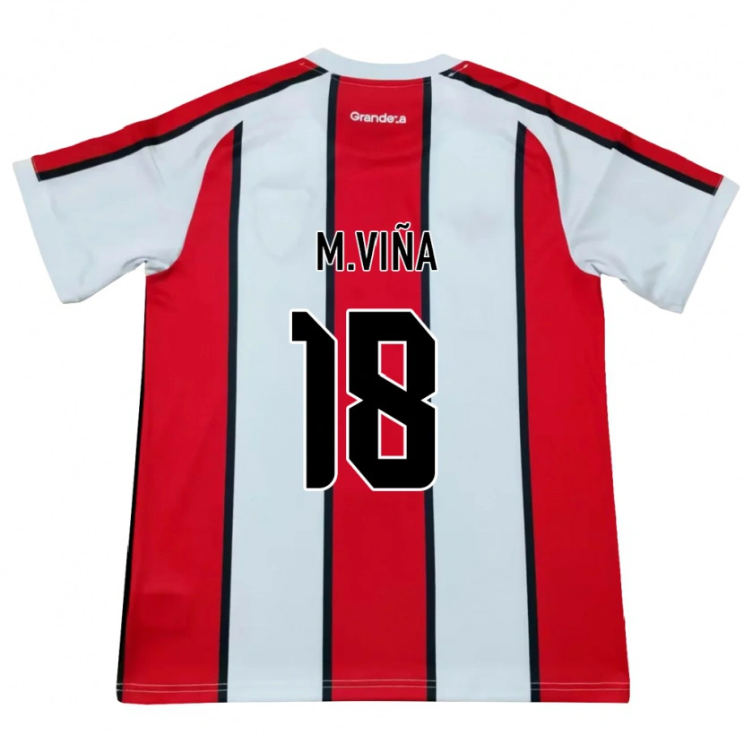 Danxen Herren Matías Viña #18 Weiß Rot Schwarz Auswärtstrikot Trikot 2026/27 T-Shirt Österreich