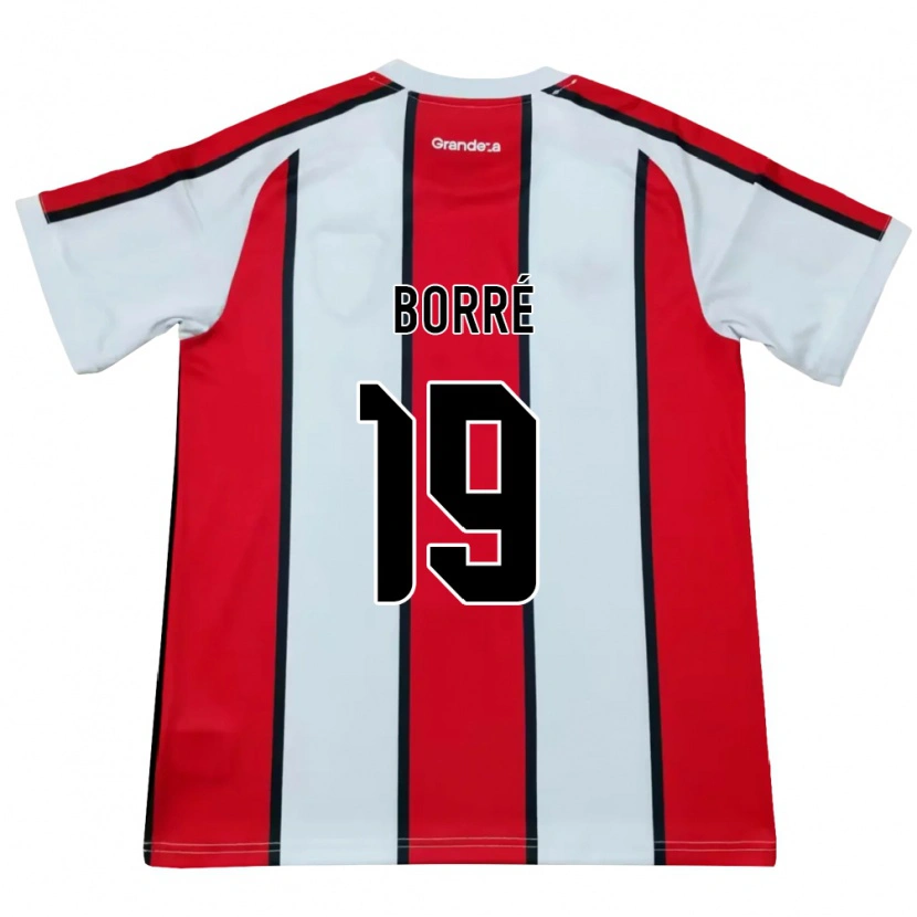Danxen Herren Rafael Santos Borré #19 Weiß Rot Schwarz Auswärtstrikot Trikot 2026/27 T-Shirt Österreich