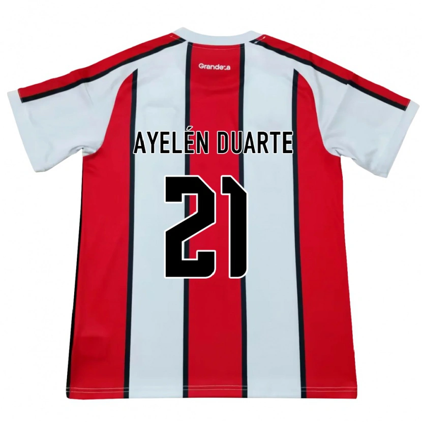 Danxen Herren Camila Ayelén Duarte #21 Weiß Rot Schwarz Auswärtstrikot Trikot 2026/27 T-Shirt Österreich