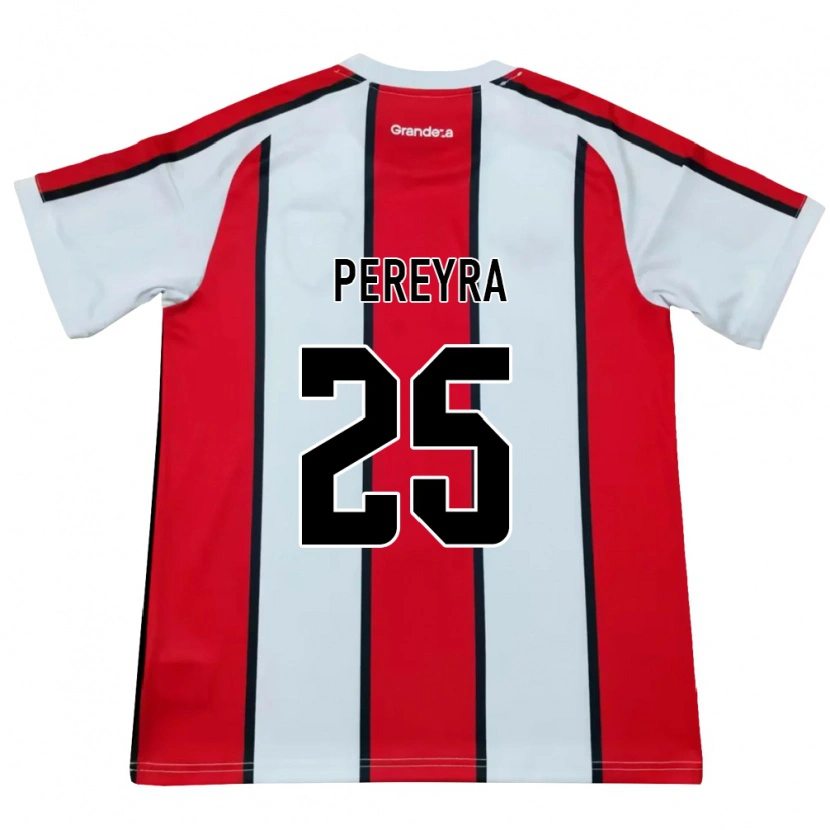 Danxen Herren Lautaro Pereyra #25 Weiß Rot Schwarz Auswärtstrikot Trikot 2026/27 T-Shirt Österreich