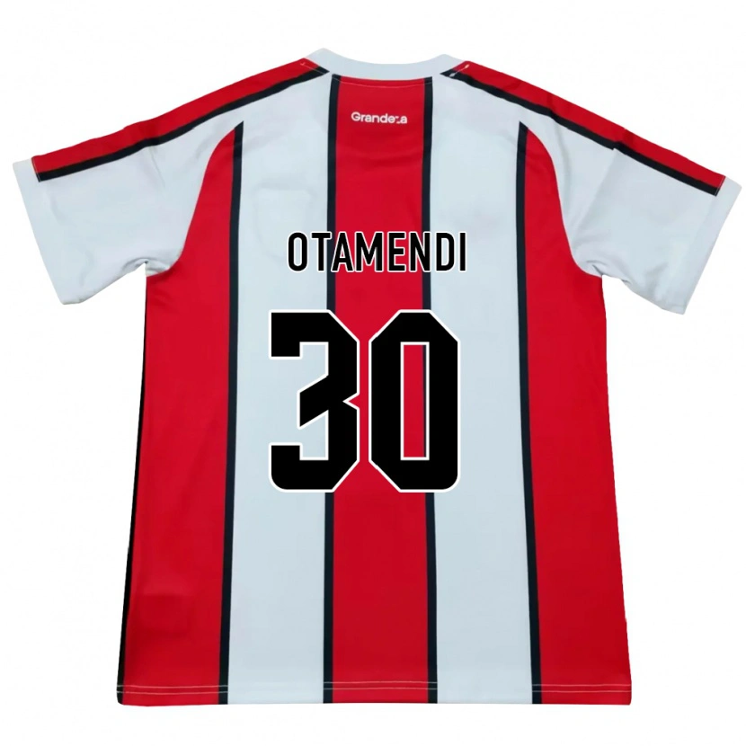 Danxen Herren Nicolás Otamendi #30 Weiß Rot Schwarz Auswärtstrikot Trikot 2026/27 T-Shirt Österreich