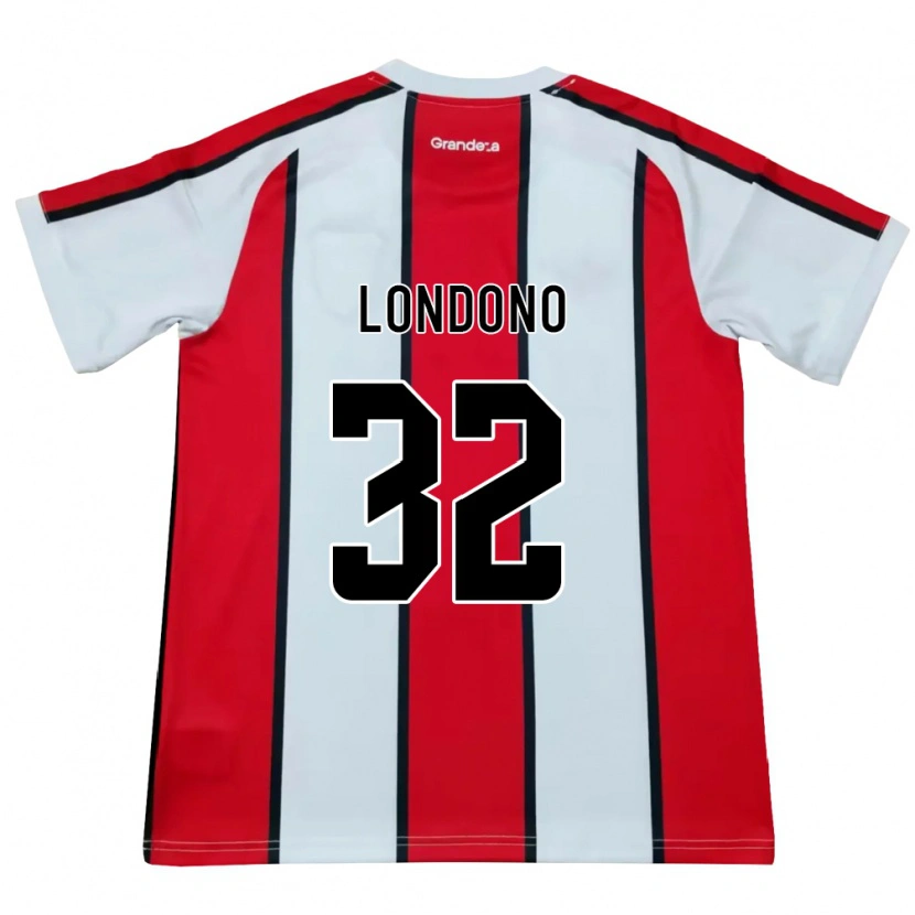 Danxen Herren Flabian Londono #32 Weiß Rot Schwarz Auswärtstrikot Trikot 2026/27 T-Shirt Österreich