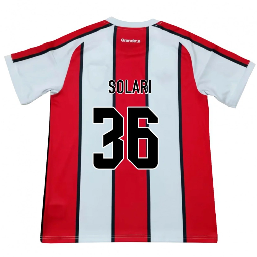 Danxen Herren Pablo Solari #36 Weiß Rot Schwarz Auswärtstrikot Trikot 2026/27 T-Shirt Österreich