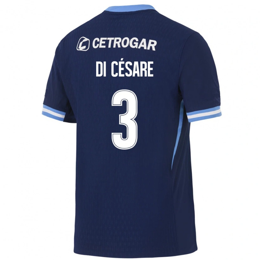 Danxen Herren Marco Di Césare #3 Königsblau Hellblau Weiß Auswärtstrikot Trikot 2026/27 T-Shirt Österreich