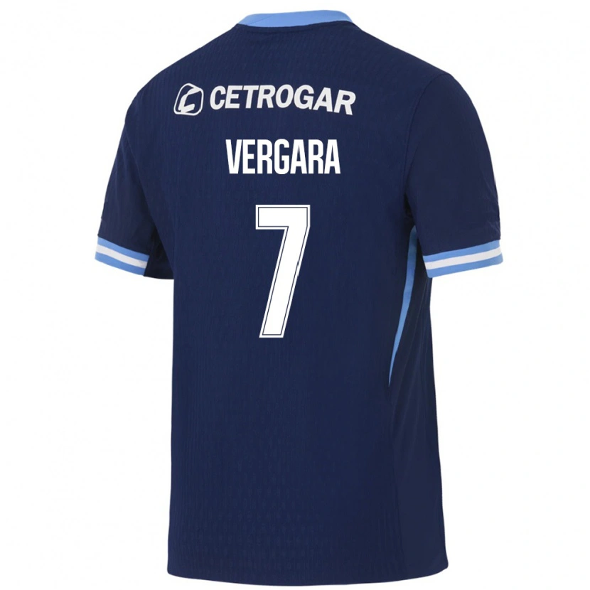Danxen Herren Duván Vergara #7 Königsblau Hellblau Weiß Auswärtstrikot Trikot 2026/27 T-Shirt Österreich