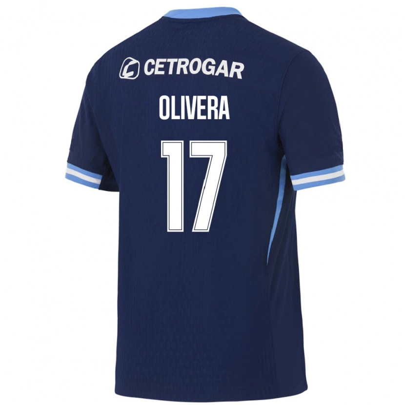 Danxen Herren Nazareno Olivera #17 Königsblau Hellblau Weiß Auswärtstrikot Trikot 2026/27 T-Shirt Österreich