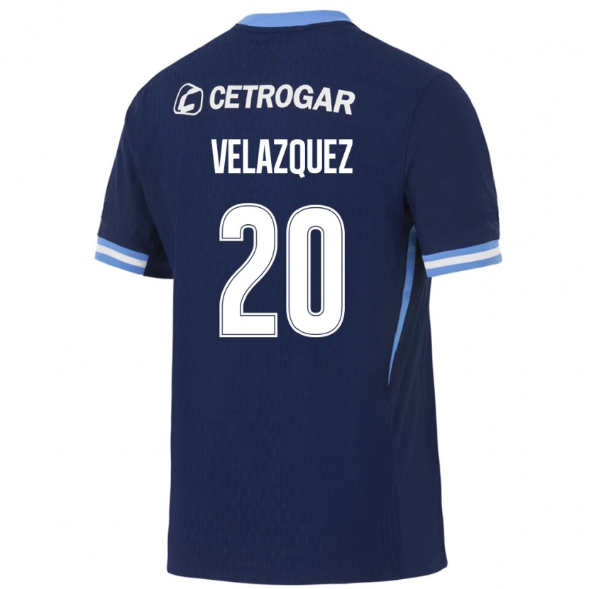Danxen Herren Joán Velazquez #20 Königsblau Hellblau Weiß Auswärtstrikot Trikot 2026/27 T-Shirt Österreich