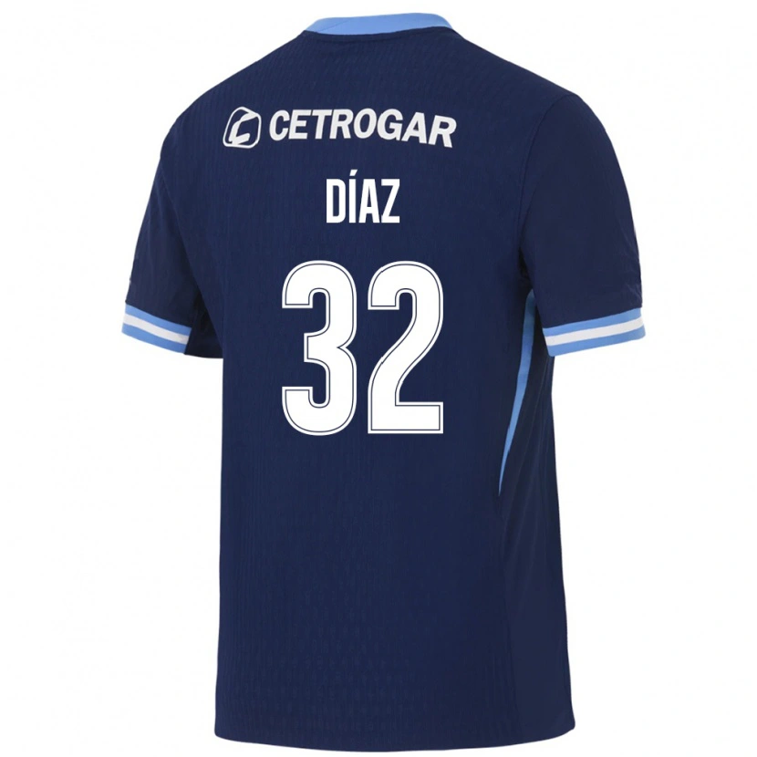 Danxen Herren Lautaro Díaz #32 Königsblau Hellblau Weiß Auswärtstrikot Trikot 2026/27 T-Shirt Österreich