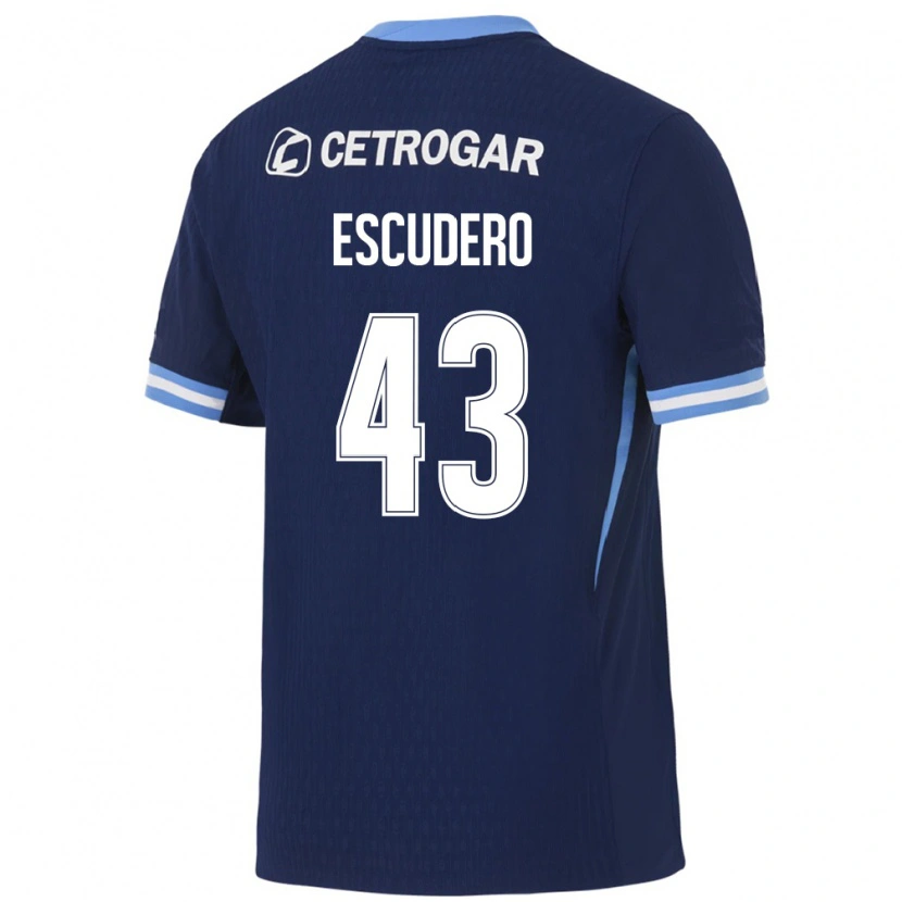 Danxen Herren Gonzalo Escudero #43 Königsblau Hellblau Weiß Auswärtstrikot Trikot 2026/27 T-Shirt Österreich