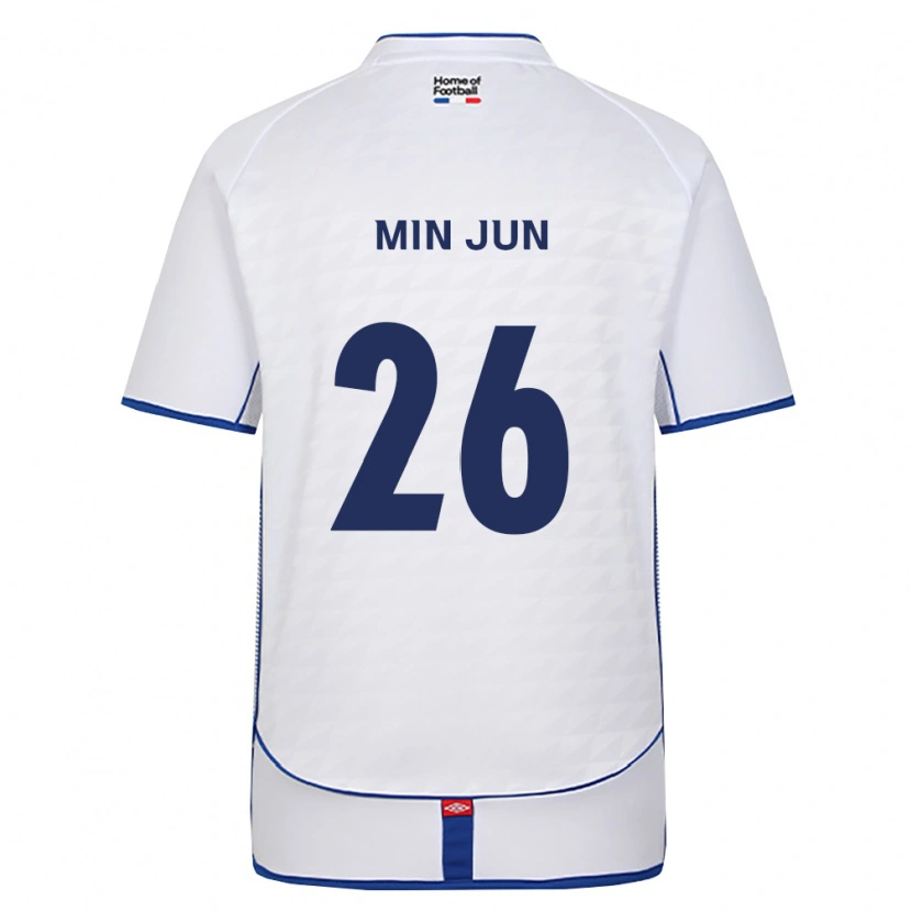 Danxen Herren Min-Jun Kim #26 Schwarz Weiß Rot Auswärtstrikot Trikot 2026/27 T-Shirt Österreich