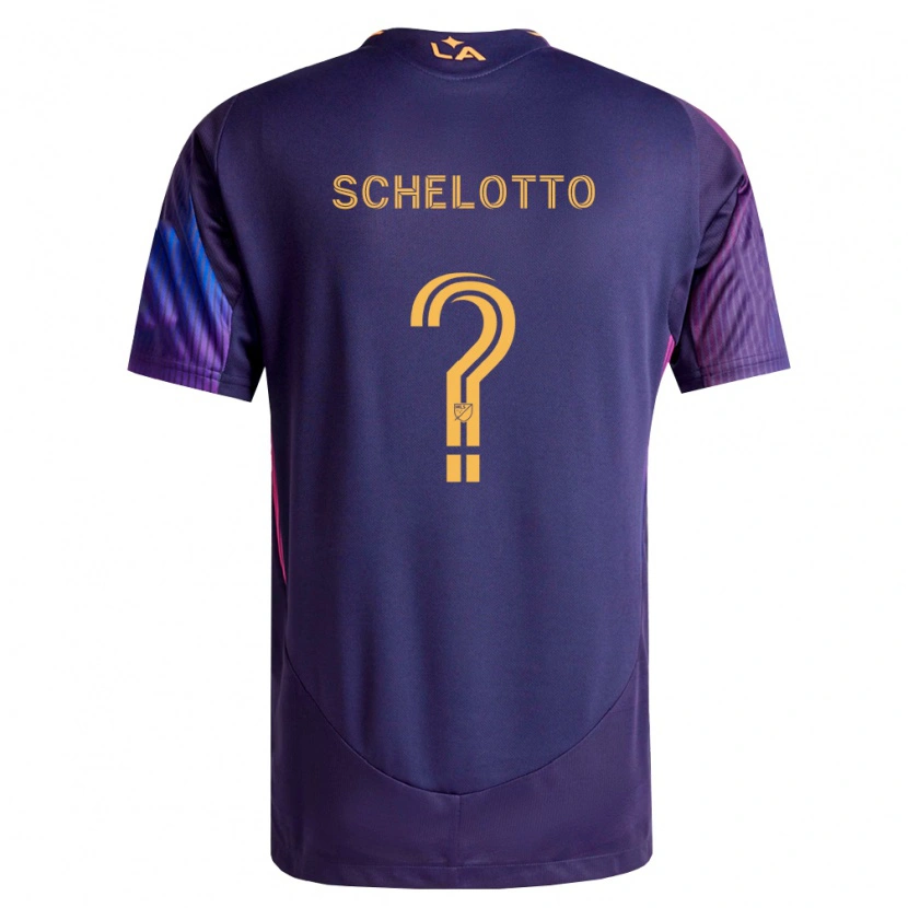 Danxen Herren Nicolas Barros Schelotto #0 Tiefviolett Gelb Auswärtstrikot Trikot 2026/27 T-Shirt Österreich