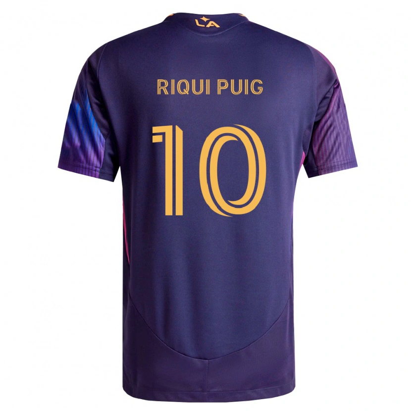 Danxen Herren Riqui Puig #10 Tiefviolett Gelb Auswärtstrikot Trikot 2026/27 T-Shirt Österreich