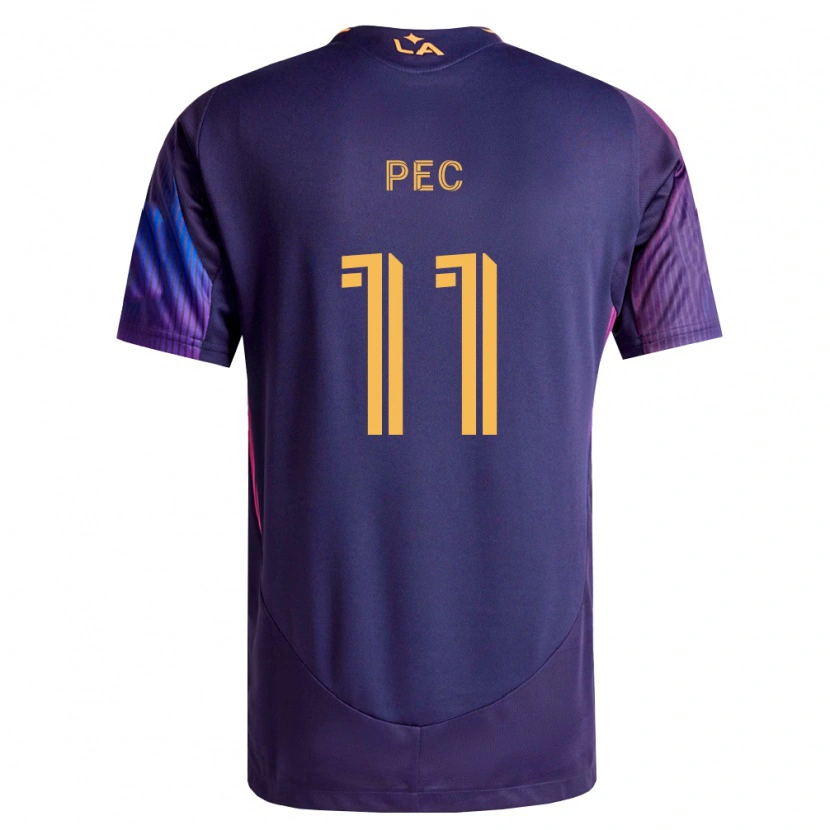 Danxen Herren Gabriel Pec #11 Tiefviolett Gelb Auswärtstrikot Trikot 2026/27 T-Shirt Österreich