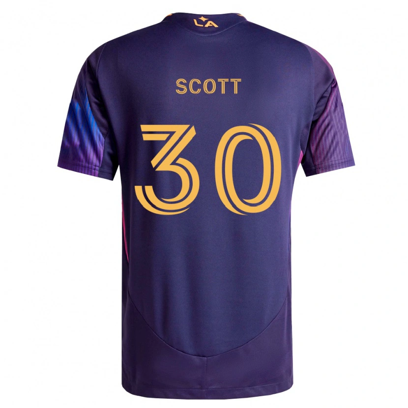 Danxen Herren Brady Scott #30 Tiefviolett Gelb Auswärtstrikot Trikot 2026/27 T-Shirt Österreich