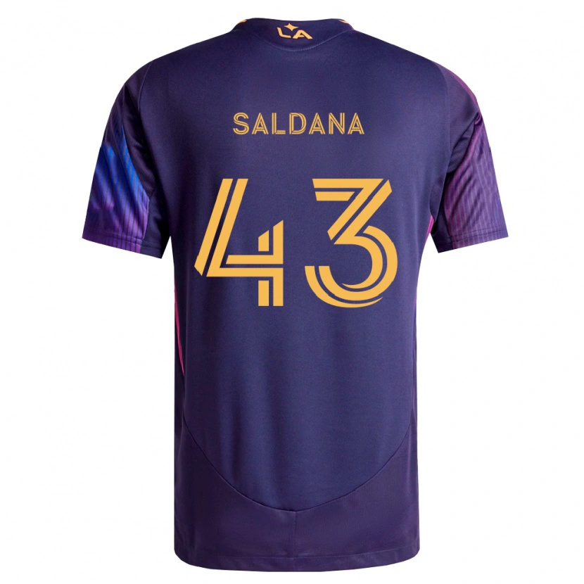 Danxen Herren Adam Saldaña #43 Tiefviolett Gelb Auswärtstrikot Trikot 2026/27 T-Shirt Österreich