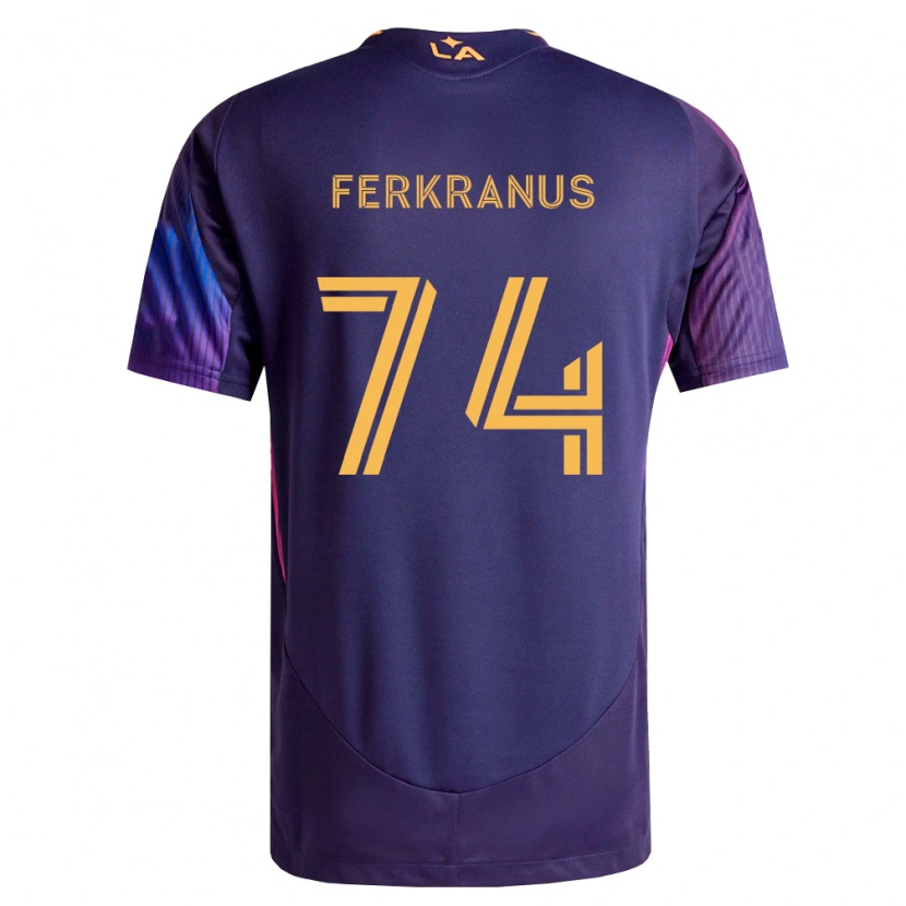 Danxen Herren Marcus Ferkranus #74 Tiefviolett Gelb Auswärtstrikot Trikot 2026/27 T-Shirt Österreich