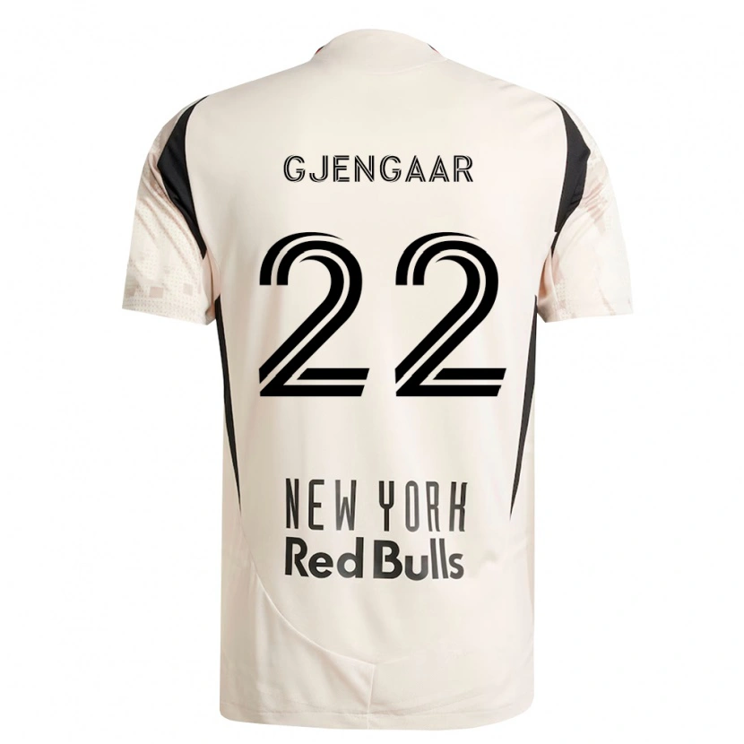 Danxen Herren Dennis Gjengaar #22 Off-Weiß Rot Schwarz Auswärtstrikot Trikot 2026/27 T-Shirt Österreich