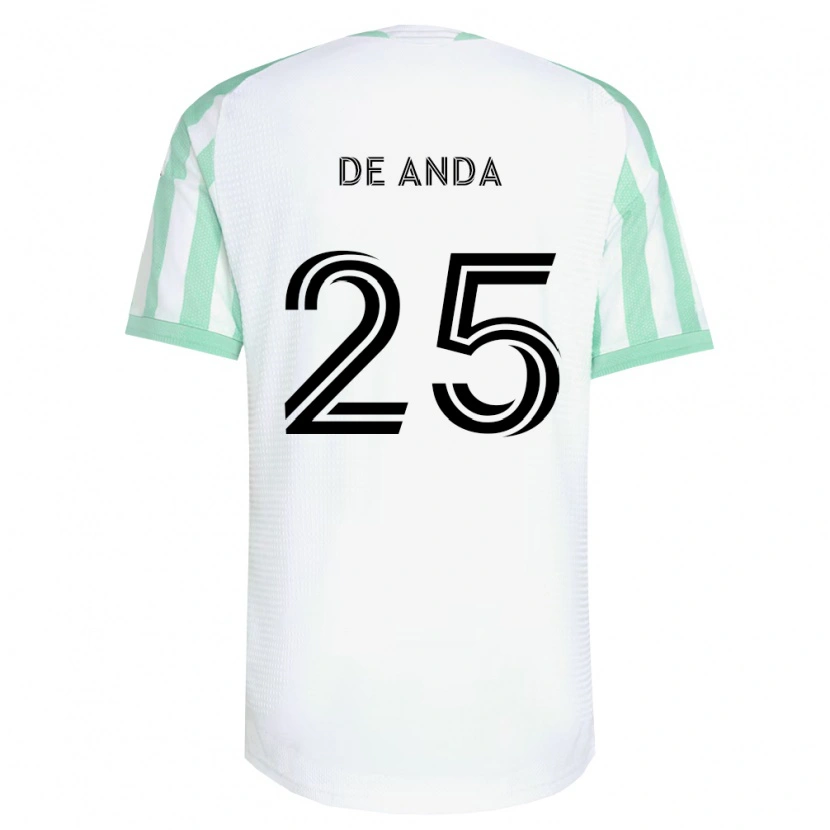 Danxen Herren Anthony De Anda #25 Hellgrün Schwarz Weiß Auswärtstrikot Trikot 2026/27 T-Shirt Österreich