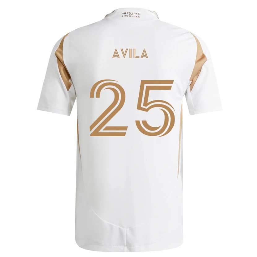 Danxen Herren Armando Avila #25 Weiß Braun Auswärtstrikot Trikot 2026/27 T-Shirt Österreich