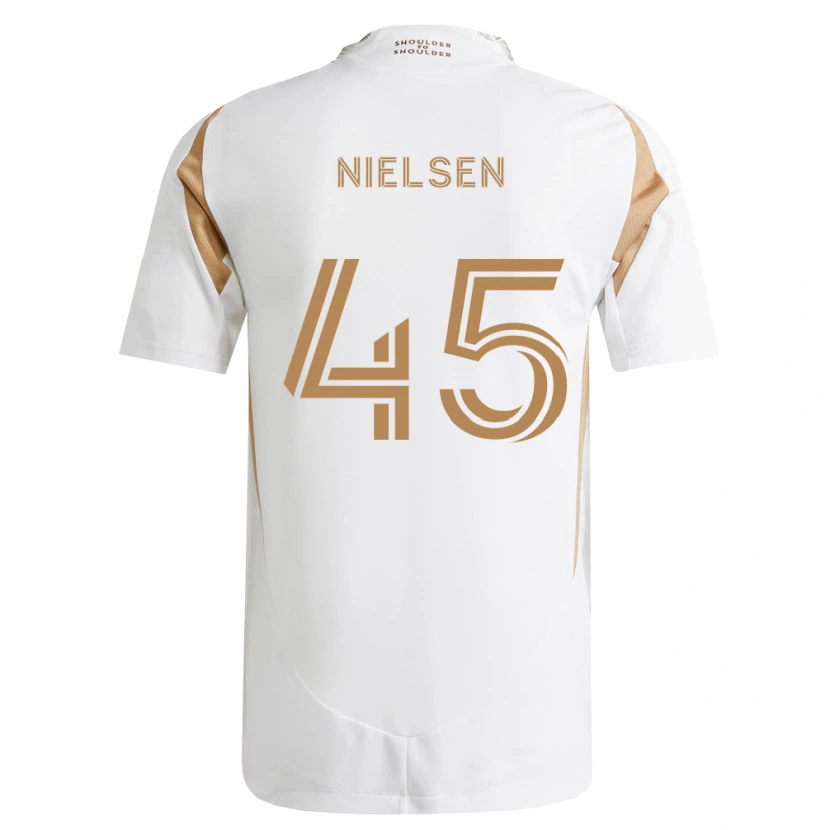 Danxen Herren Kenny Nielsen #45 Weiß Braun Auswärtstrikot Trikot 2026/27 T-Shirt Österreich