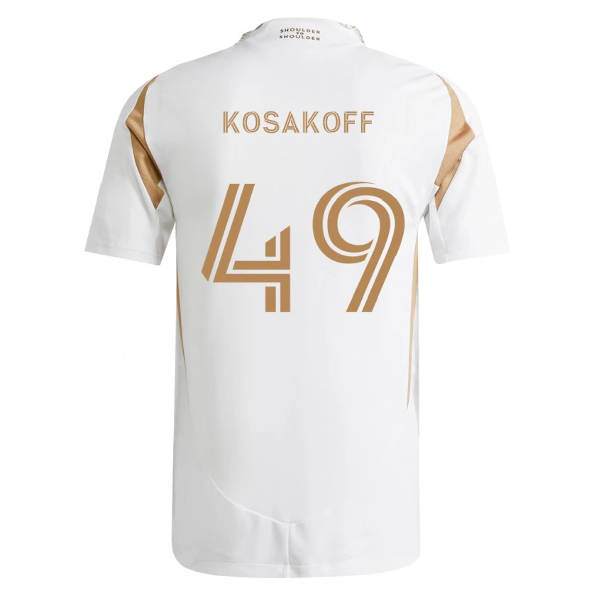 Danxen Herren Charlie Kosakoff #49 Weiß Braun Auswärtstrikot Trikot 2026/27 T-Shirt Österreich