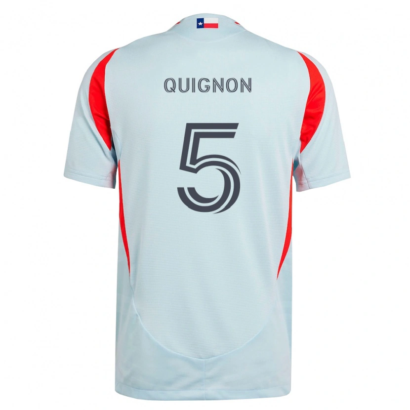 Danxen Herren Facundo Quignón #5 Dunkelgrau Weiß Rot Auswärtstrikot Trikot 2026/27 T-Shirt Österreich