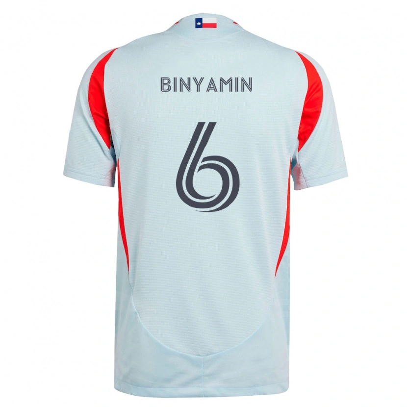 Danxen Herren Ran Binyamin #6 Dunkelgrau Weiß Rot Auswärtstrikot Trikot 2026/27 T-Shirt Österreich