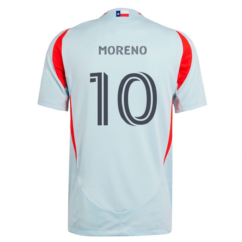 Danxen Herren Santiago Moreno #10 Dunkelgrau Weiß Rot Auswärtstrikot Trikot 2026/27 T-Shirt Österreich