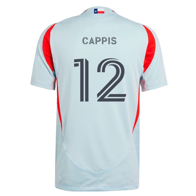 Danxen Herren Christian Cappis #12 Dunkelgrau Weiß Rot Auswärtstrikot Trikot 2026/27 T-Shirt Österreich