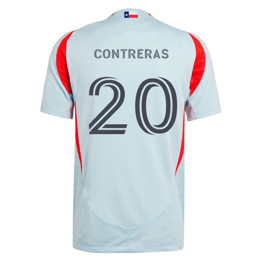 Danxen Herren Jaidyn Contreras #20 Dunkelgrau Weiß Rot Auswärtstrikot Trikot 2026/27 T-Shirt Österreich