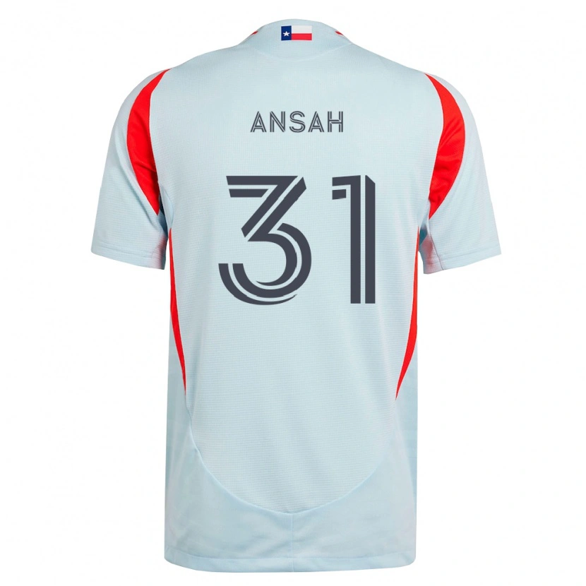 Danxen Herren Eugene Ansah #31 Dunkelgrau Weiß Rot Auswärtstrikot Trikot 2026/27 T-Shirt Österreich