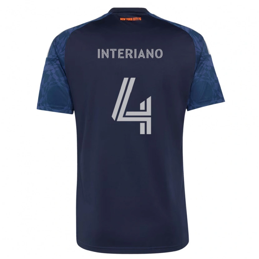 Danxen Herren Jeffrey Interiano #4 Tiefblau Weiß Auswärtstrikot Trikot 2026/27 T-Shirt Österreich