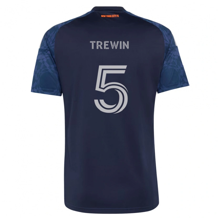 Danxen Herren Kai Trewin #5 Tiefblau Weiß Auswärtstrikot Trikot 2026/27 T-Shirt Österreich