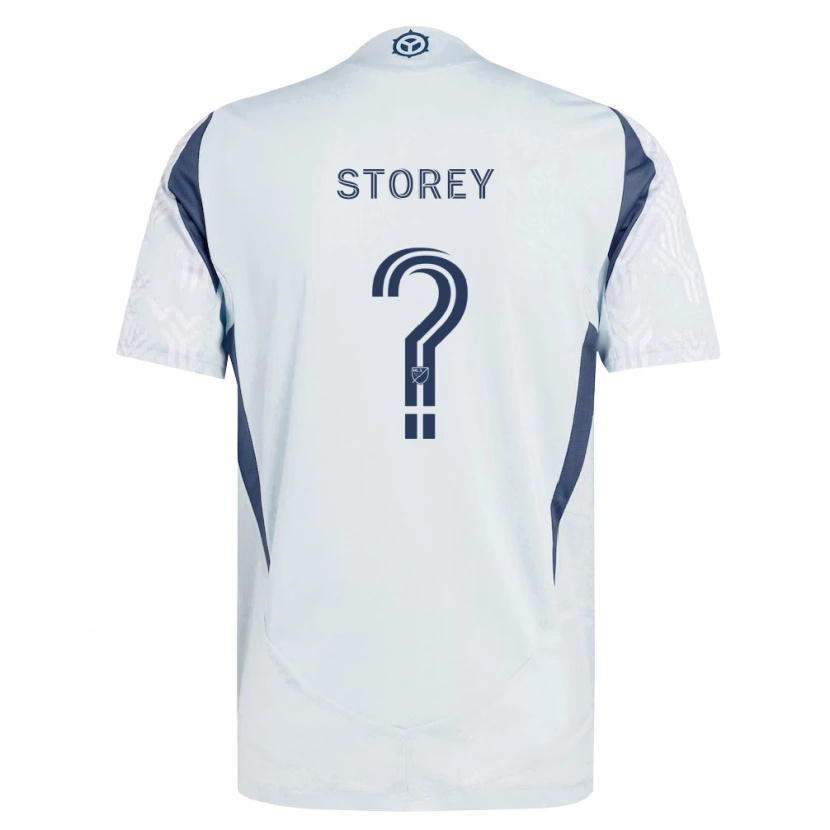 Danxen Herren Harrison Storey #0 Blau Grau Weiß Auswärtstrikot Trikot 2026/27 T-Shirt Österreich