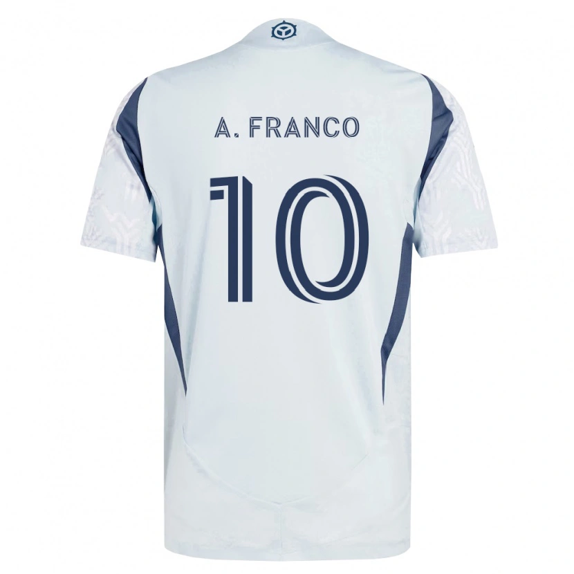 Danxen Herren André Franco #10 Blau Grau Weiß Auswärtstrikot Trikot 2026/27 T-Shirt Österreich