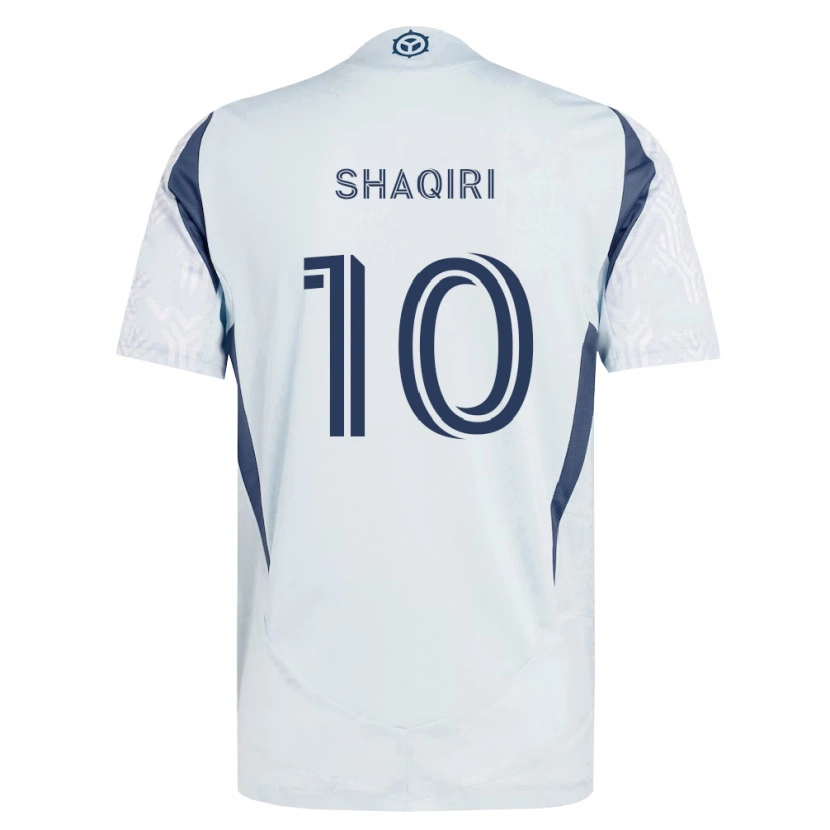 Danxen Herren Xherdan Shaqiri #10 Blau Grau Weiß Auswärtstrikot Trikot 2026/27 T-Shirt Österreich