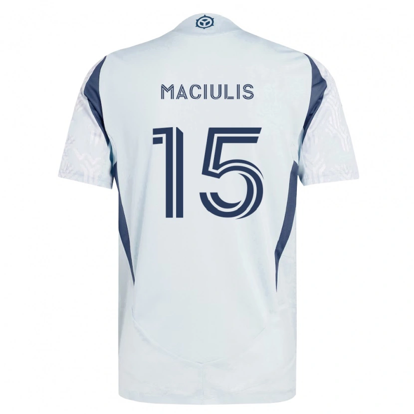 Danxen Herren Matthew Maciulis #15 Blau Grau Weiß Auswärtstrikot Trikot 2026/27 T-Shirt Österreich