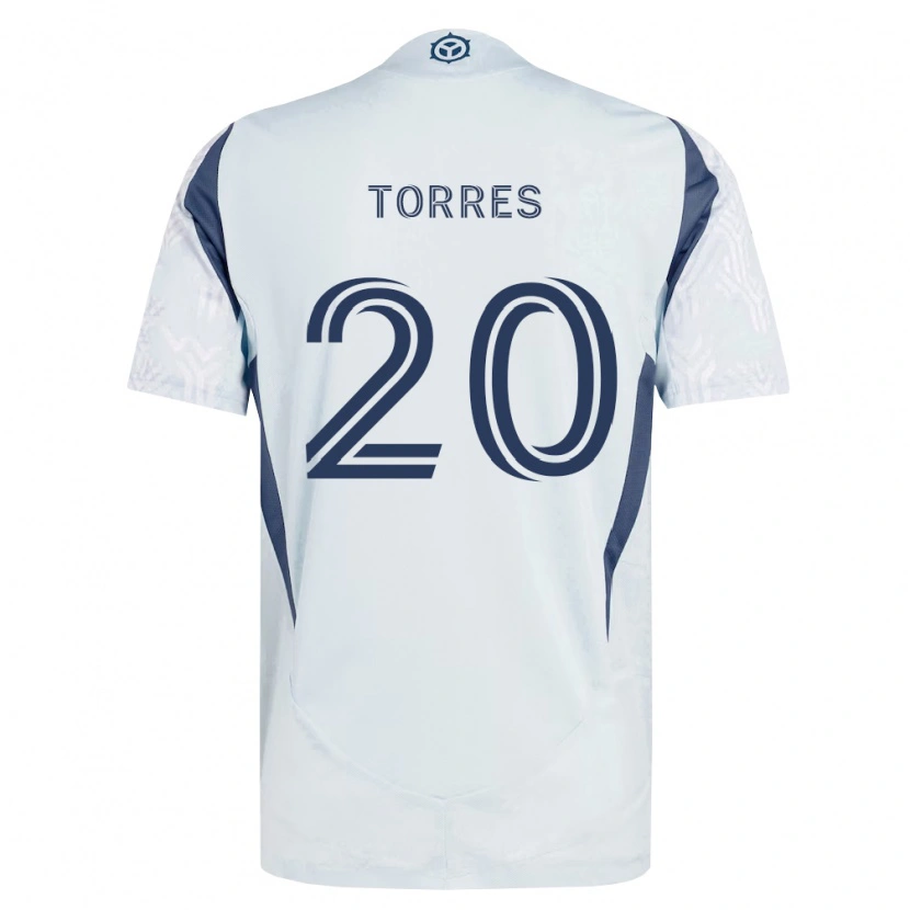 Danxen Herren Jairo Torres #20 Blau Grau Weiß Auswärtstrikot Trikot 2026/27 T-Shirt Österreich