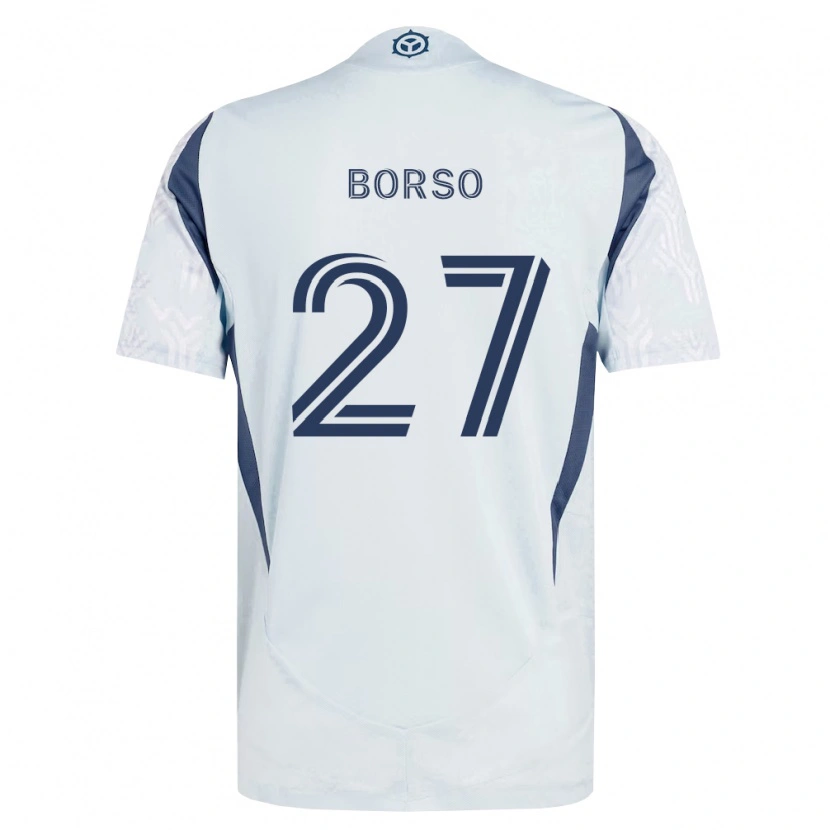 Danxen Herren Dylan Borso #27 Blau Grau Weiß Auswärtstrikot Trikot 2026/27 T-Shirt Österreich