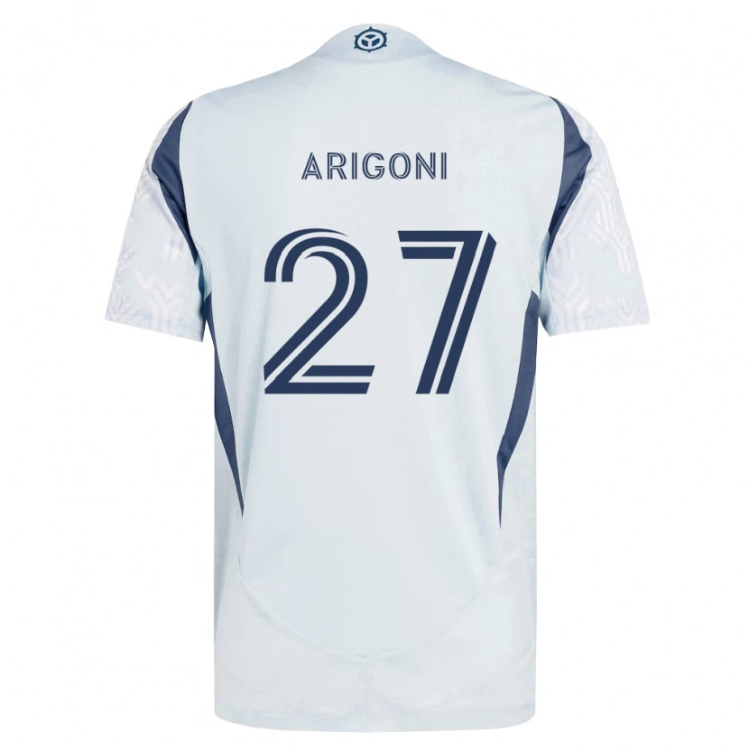 Danxen Herren Allan Arigoni #27 Blau Grau Weiß Auswärtstrikot Trikot 2026/27 T-Shirt Österreich