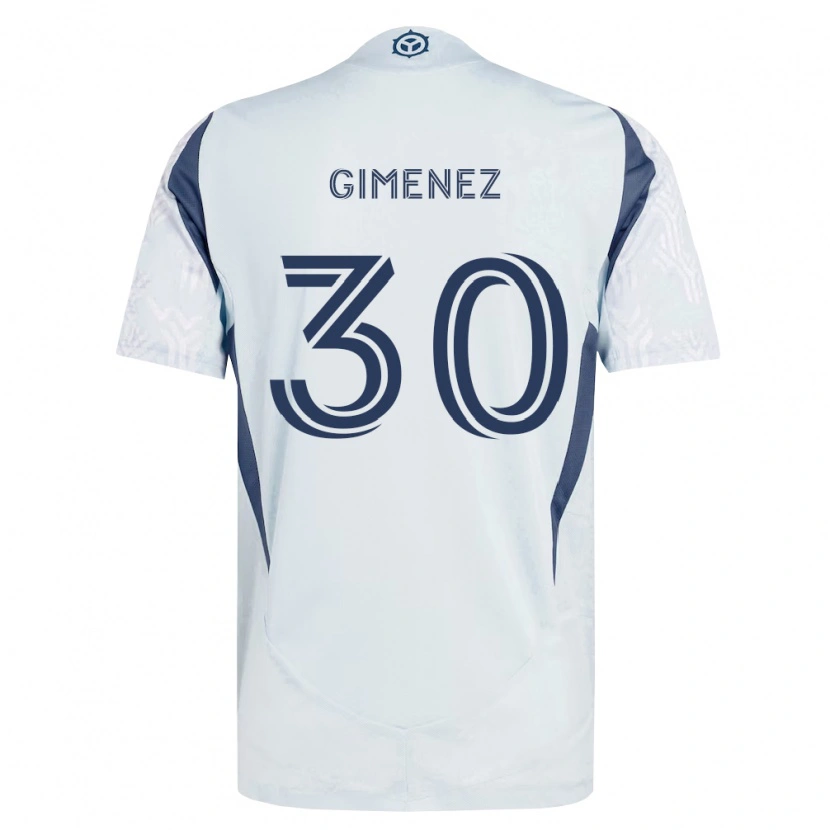 Danxen Herren Gastón Giménez #30 Blau Grau Weiß Auswärtstrikot Trikot 2026/27 T-Shirt Österreich