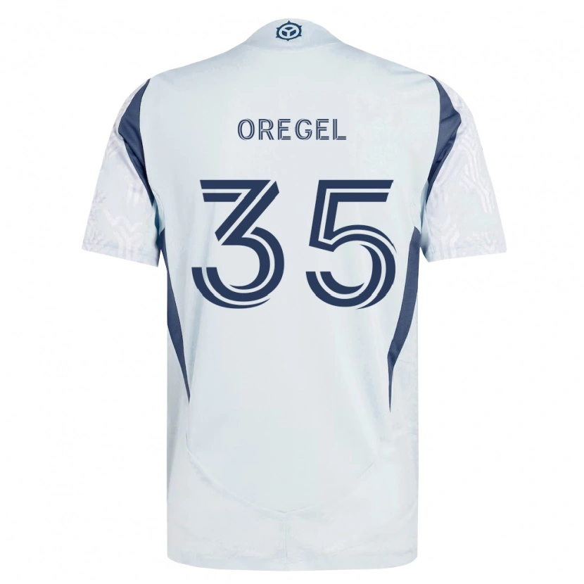 Danxen Herren Sergio Oregel #35 Blau Grau Weiß Auswärtstrikot Trikot 2026/27 T-Shirt Österreich