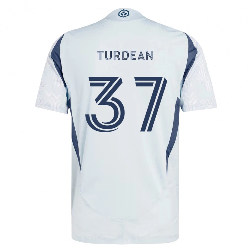 Danxen Herren Robert Turdean #37 Blau Grau Weiß Auswärtstrikot Trikot 2026/27 T-Shirt Österreich