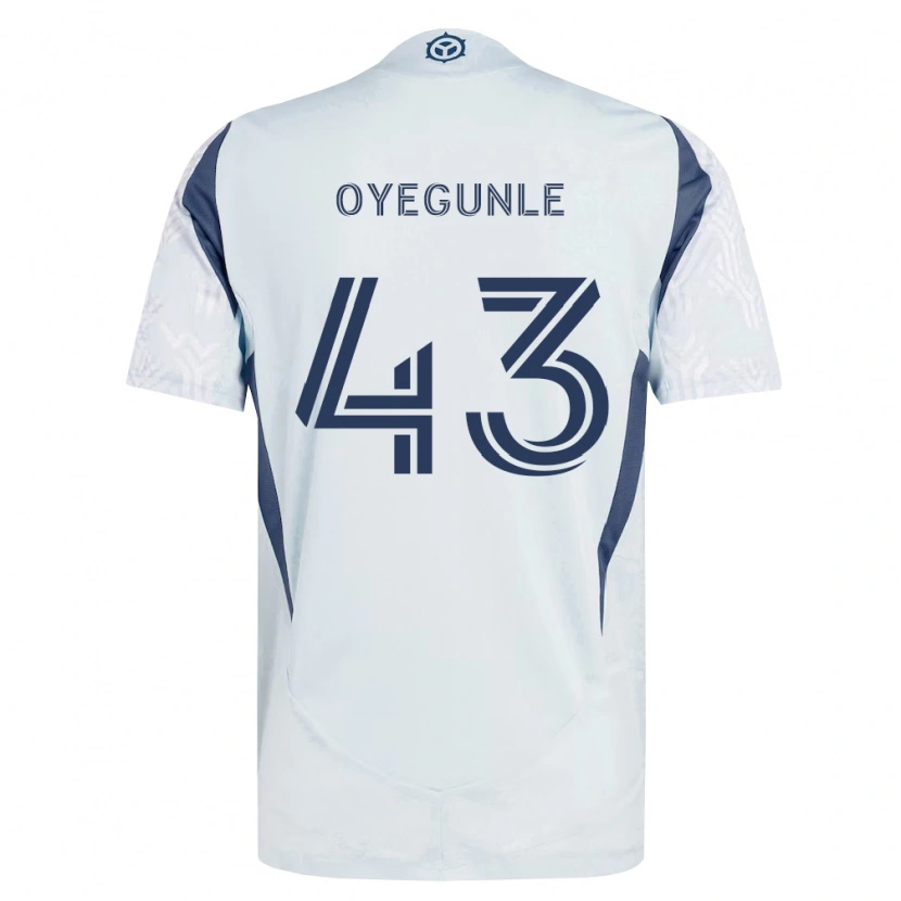 Danxen Herren Olu Oyegunle #43 Blau Grau Weiß Auswärtstrikot Trikot 2026/27 T-Shirt Österreich
