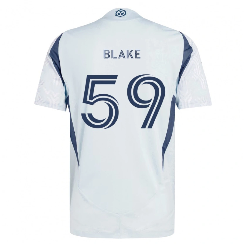 Danxen Herren Romain Blake #59 Blau Grau Weiß Auswärtstrikot Trikot 2026/27 T-Shirt Österreich