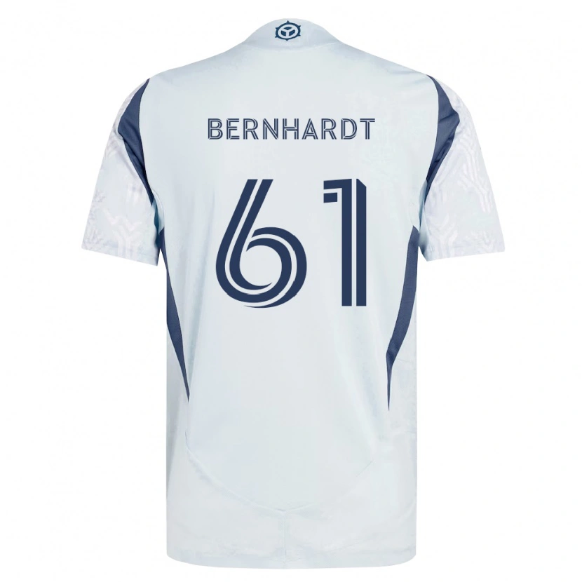 Danxen Herren Harrison Bernhardt #61 Blau Grau Weiß Auswärtstrikot Trikot 2026/27 T-Shirt Österreich