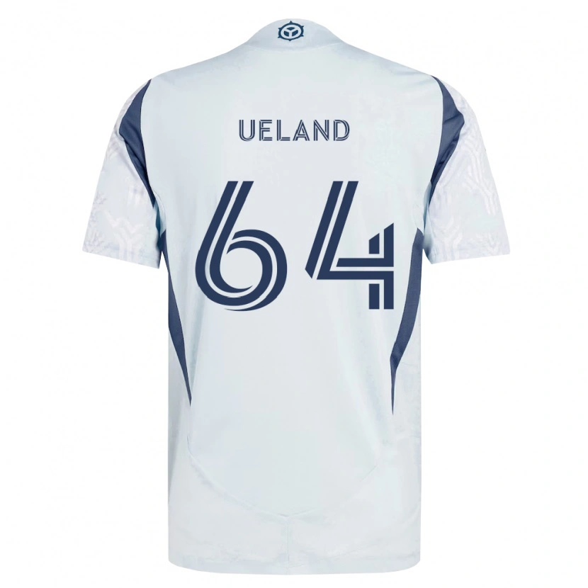 Danxen Herren Andreas Ueland #64 Blau Grau Weiß Auswärtstrikot Trikot 2026/27 T-Shirt Österreich