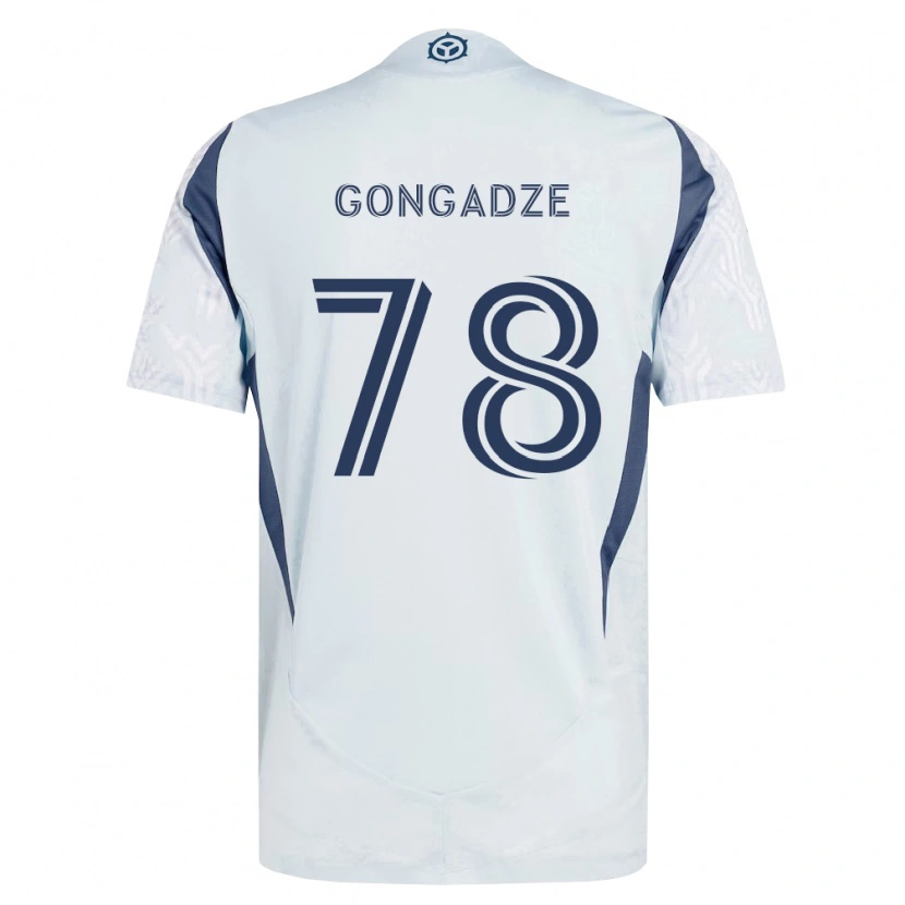 Danxen Herren Giorgi Gongadze #78 Blau Grau Weiß Auswärtstrikot Trikot 2026/27 T-Shirt Österreich