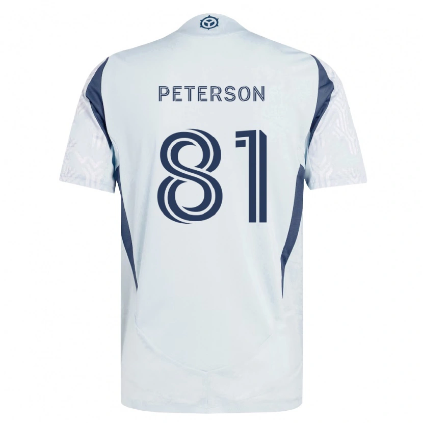 Danxen Herren Lukas Peterson #81 Blau Grau Weiß Auswärtstrikot Trikot 2026/27 T-Shirt Österreich