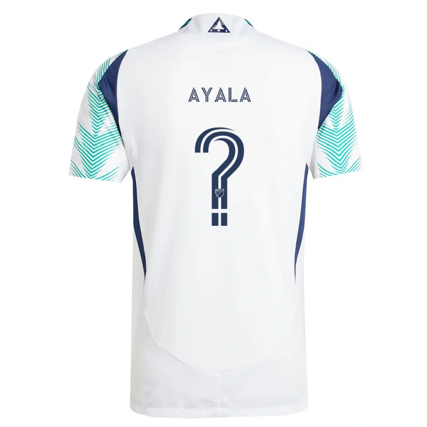 Danxen Herren Jordi Ayala #0 Weiß Marineblau Hellgrün Auswärtstrikot Trikot 2026/27 T-Shirt Österreich
